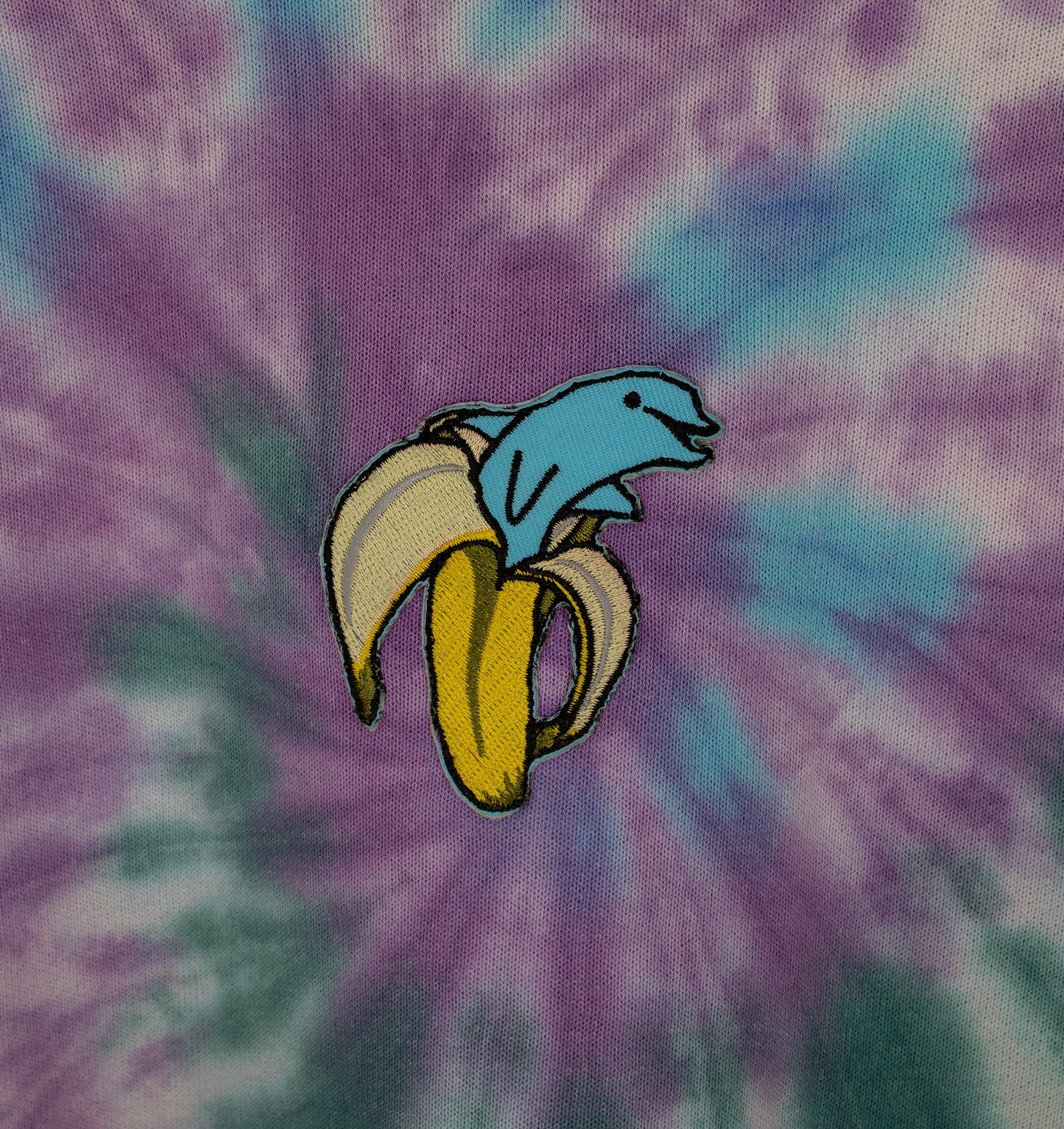 Banana Dolphin (Tie dye Sweater)